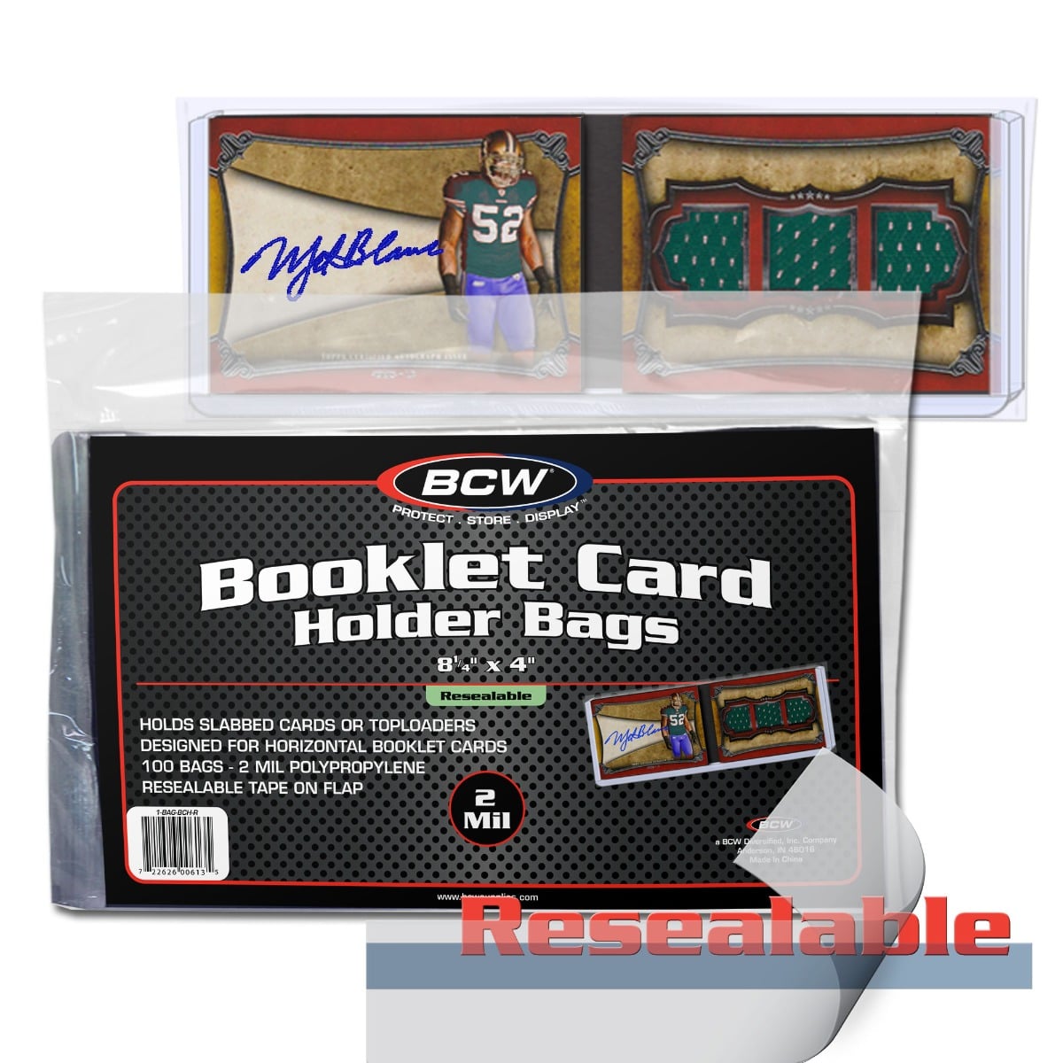 Resealable Bag for Booklet Card Holder LTD STOCK
