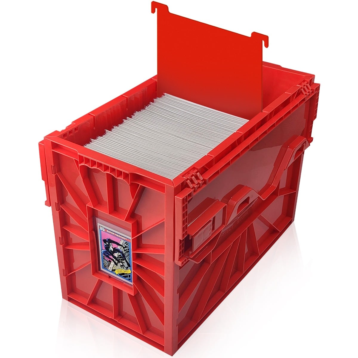 Short Comic Book Bin - Red