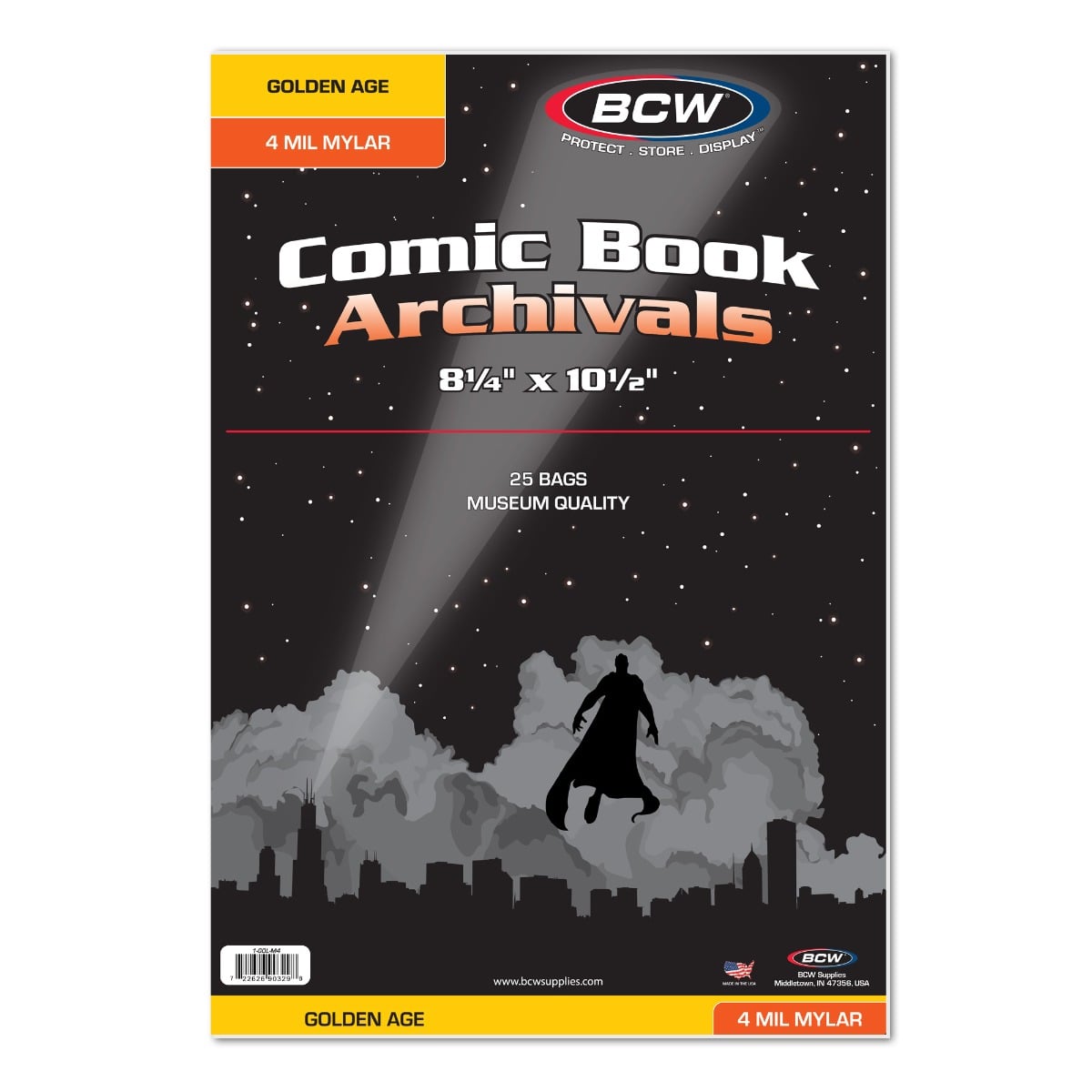 Golden Comic Mylar Archivals - 4 MIL